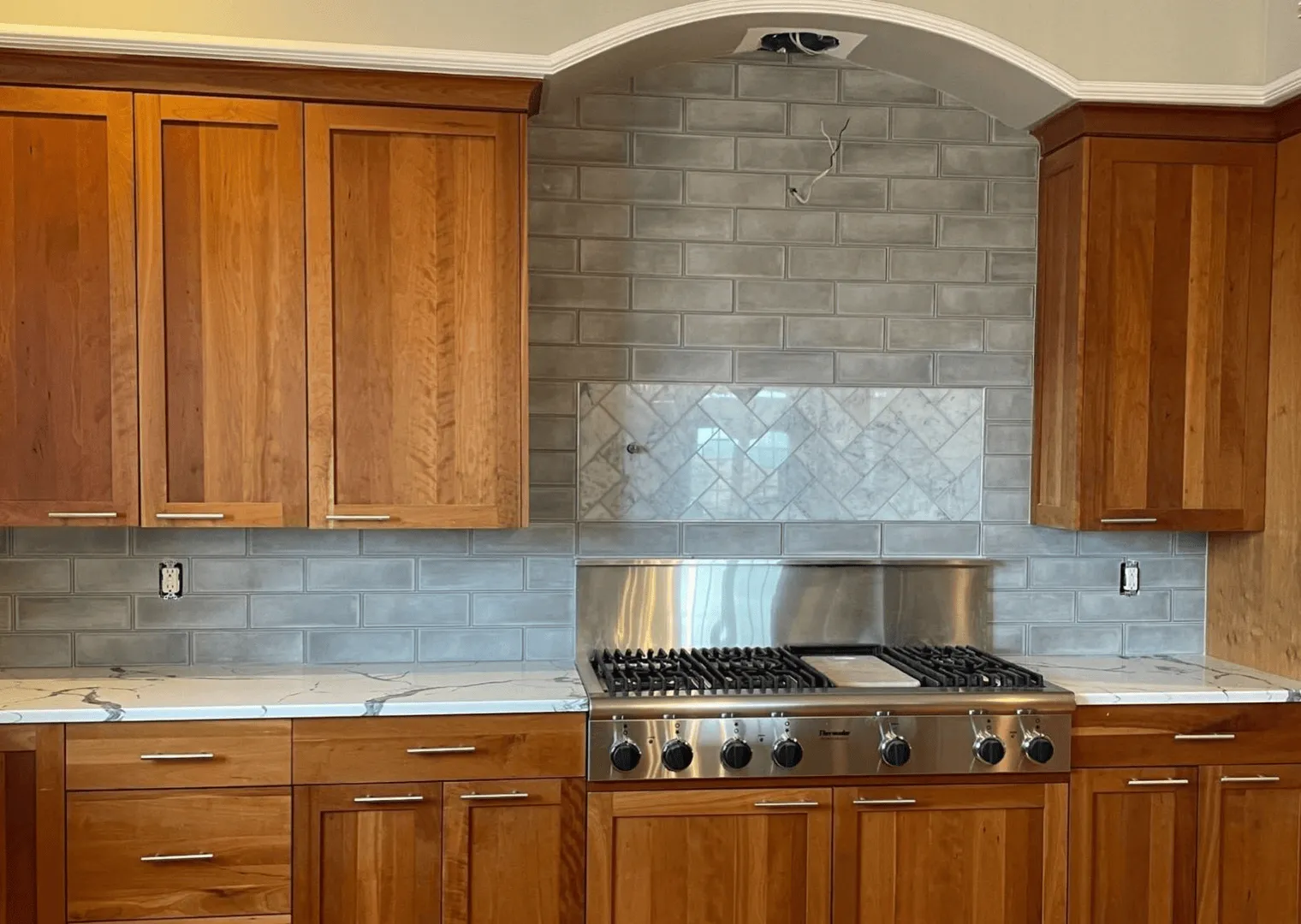 Tile Backsplash in kitchen Tile Backsplash in kitchen